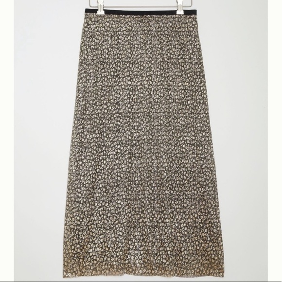 Anthropologie Dresses & Skirts - New Anthropologie Maeve Anina Shimmer Midi Skirt Size 14 stretch waist